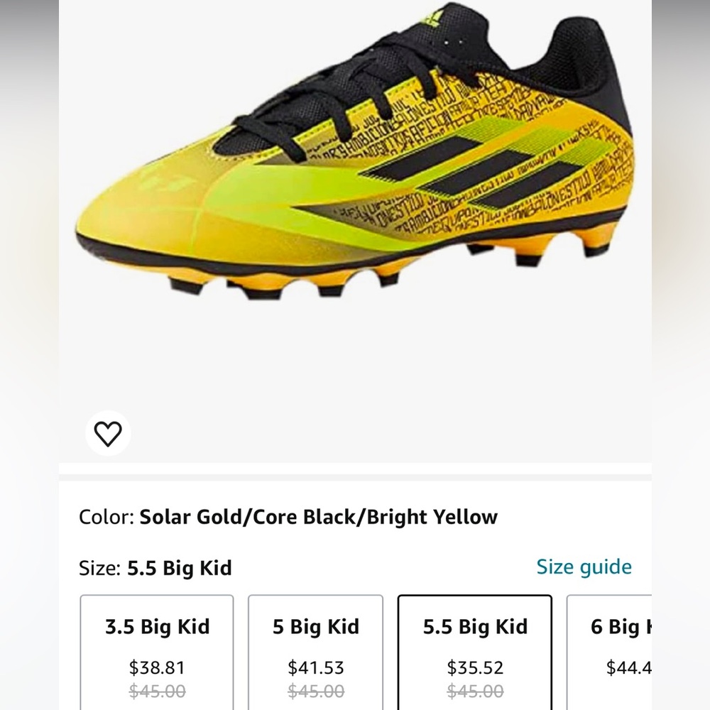 Adidas Unisex-Child X Speedflow Messi.4 Flexible Ground Soccer Shoes